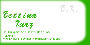 bettina kurz business card